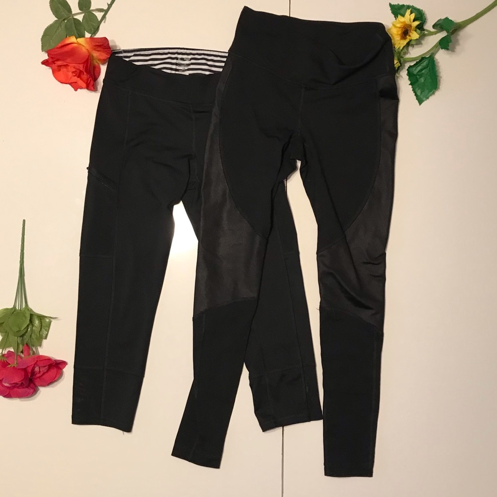 TWO Champion Black Leggings Size XS